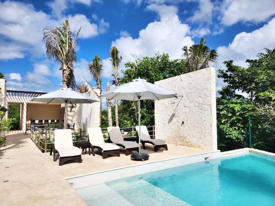 3 Bedroom Luxury Condo Next To Beach & Pools, Ac And Internet Akumal Esterno foto